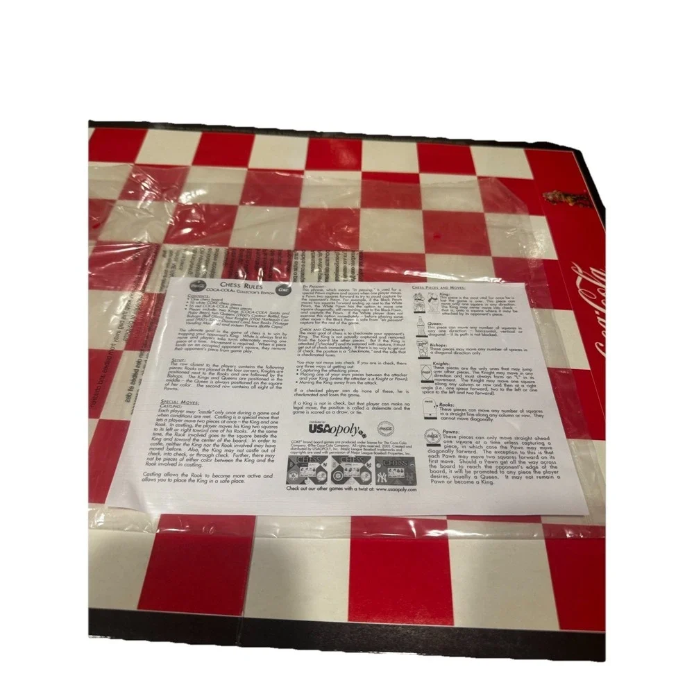 Coca Cola Vs Coke Collectors Edition Chess Set Game ‎ Holiday Christmas 2002